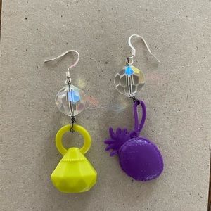 Barbie purse earrings